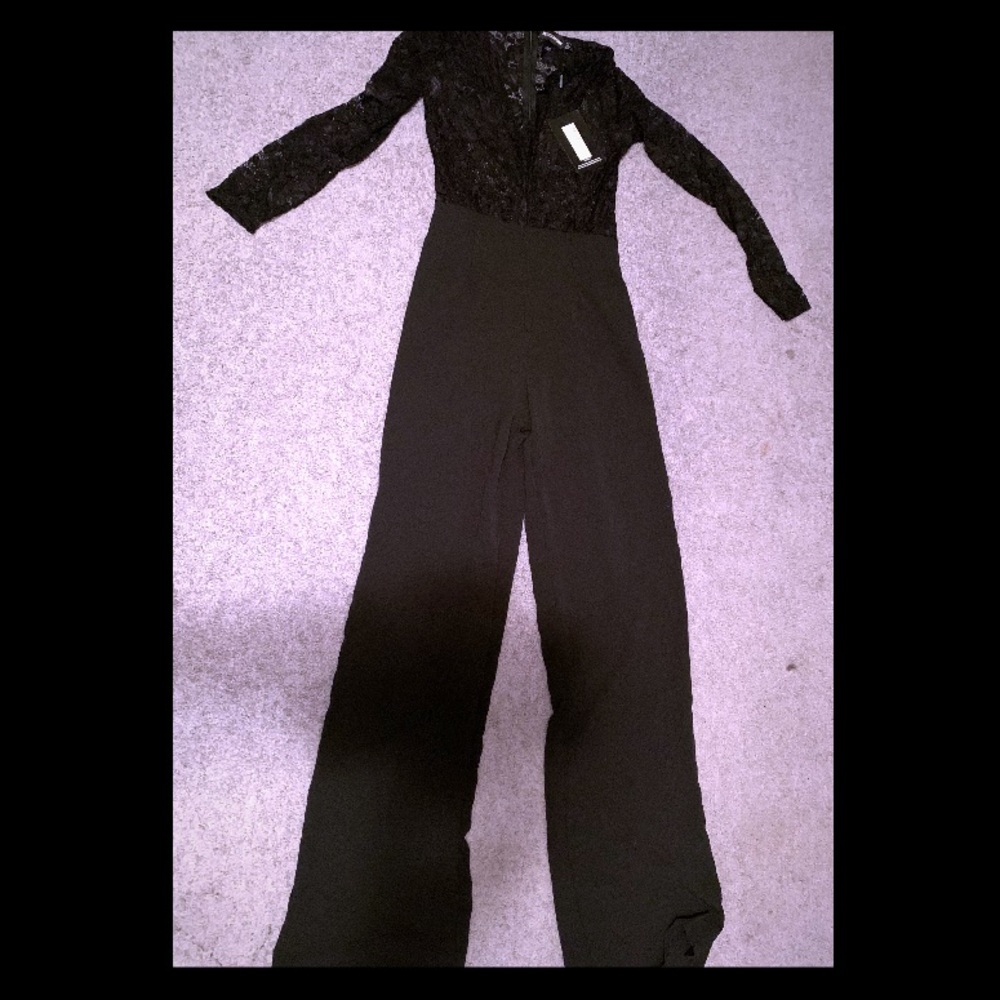Black lace jumpsuit